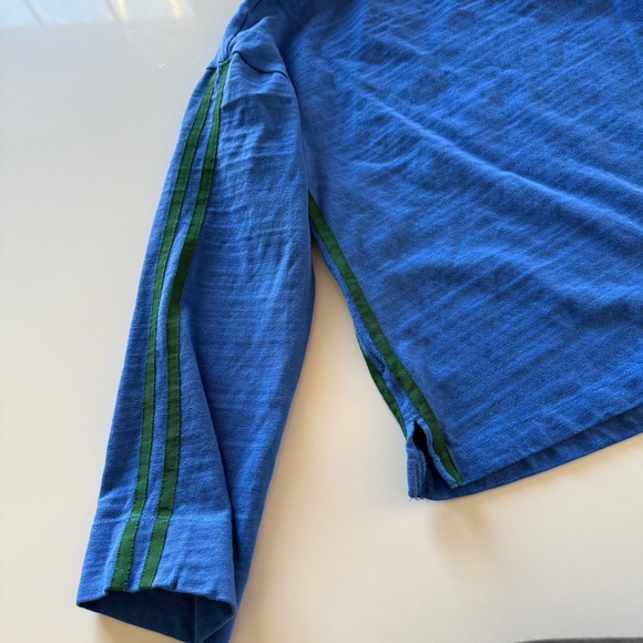 Loft-Blue-Cobalt-Green-Stripe-Sporty-Collegiate-100% Cotton-Boatneck-Women’s-S - Picture 5 of 9